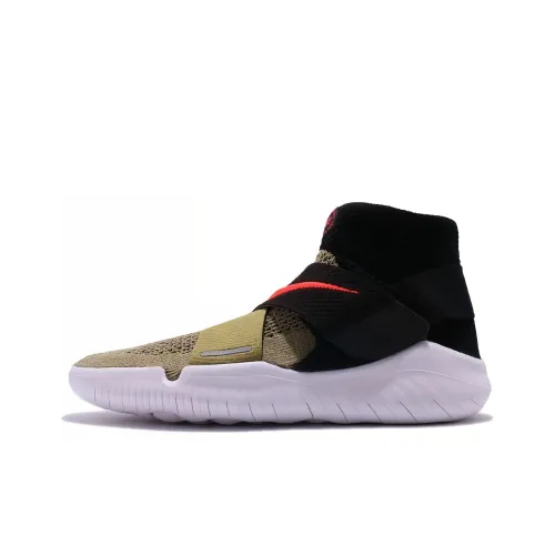 Nike Free RN Амортизация Противоскользящий Устойчивый к истиранию Дышащий Легкий Высокий Топ Беговые кроссовки Женские