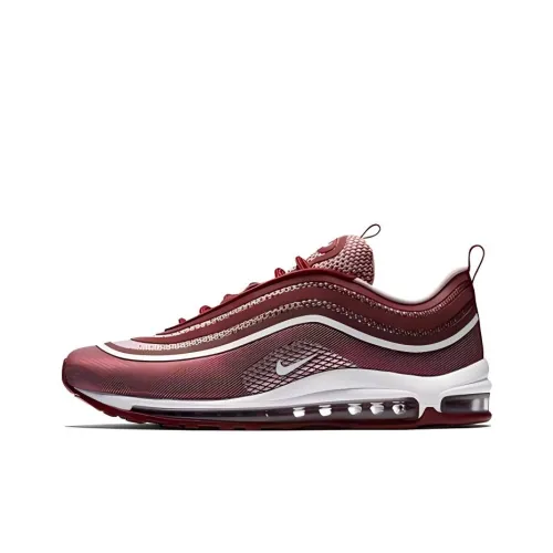 Nike Air Max 97 Амортизация Износостойкие Низкие Кроссовки для Бега Мужские Красные