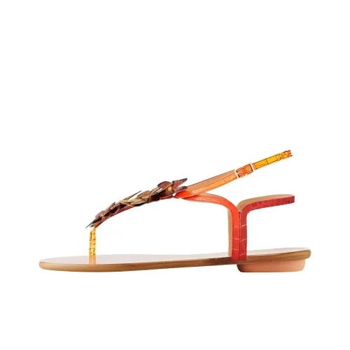 AQUAZZURA one Ремень Сандалии Апельсин Женские