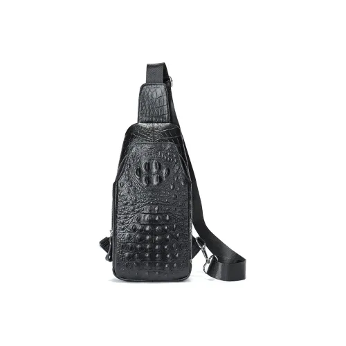 DOSRFINI Настоящая коровья кожа Слинг Сумка Мужская