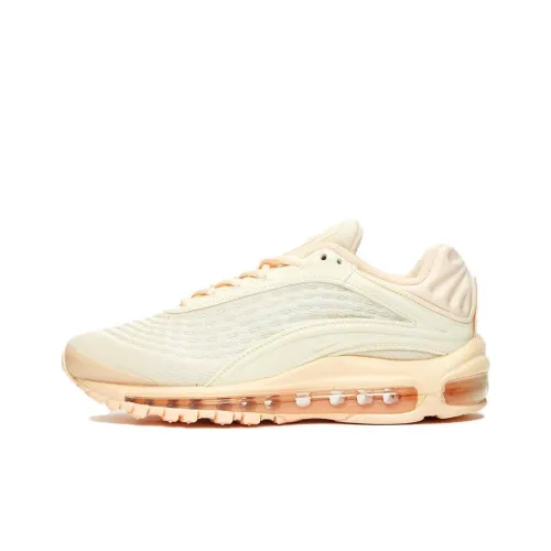 Nike Air Max DELUXE Амортизация Износостойкий Низкий Топ Повседневная Беговая Обувь Женская Бежевая Красная