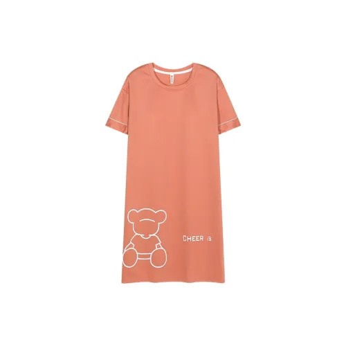 Follow the United States Ночная сорочка Без вставок Стиль Женский Светло-оранжевый