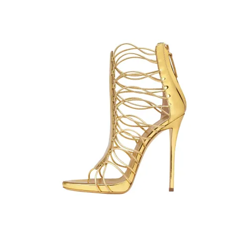 Giuseppe Zanotti GZ Римские Сандалии 11 см Женские Золотые