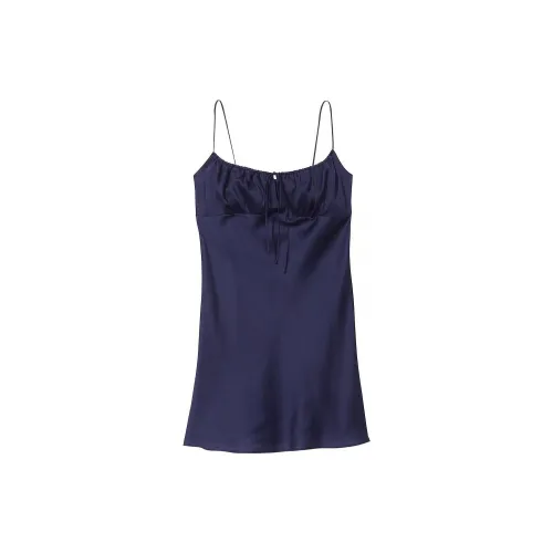 Victoria's Secret Розовый Тенсел™ Юбка Платье Полуночный Синий Ночная Рубашка Женская Морской Синий