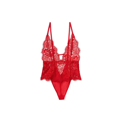 Victoria's Secret Розовый ADORE ME Anouchka Тедди Вишня Комбинезон Женские Красный