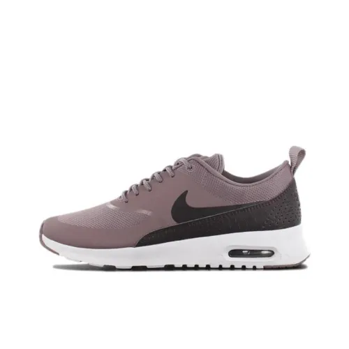 Nike Air Max THEA Амортизация Износостойкий Низкий Топ Повседневные Беговые Кроссовки Женские Серый Черный
