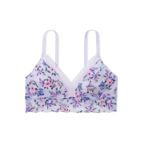 Victoria's Secret Кружево Curvy Bralette Lucky Lilies Бюстгальтер Женские Фиолетовый