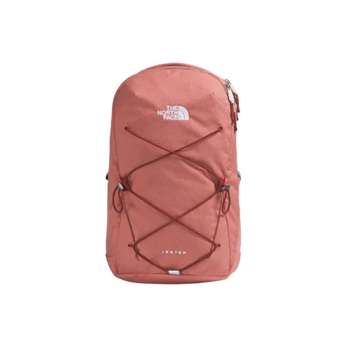 THE NORTH FACE Jester 28L Outdoor Backpack Bag Polyester Iron Red Black Women's
