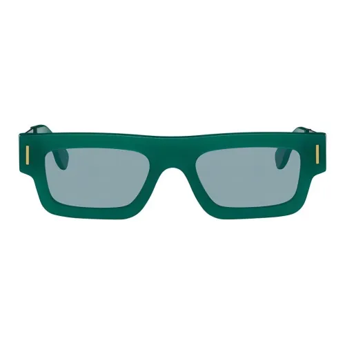 Retrosuperfuture Ацетат Прямоугольные Солнцезащитные очки Мужские Зеленые
