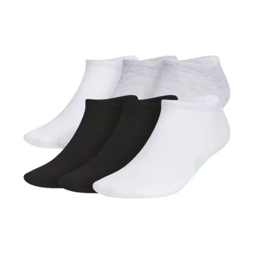 Adidas Низкие носки для мужчин 6 пар белый + черный + серый