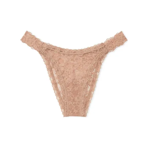 Victoria's Secret The LACIE Кружево Бразильские Трусы Пралине Нижнее белье Женское 1 Пачка Коричневый