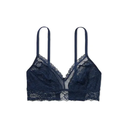 Victoria's Secret Кружево Curvy Bralette Noir Темно-синий Бюстгальтер Женские Морской синий