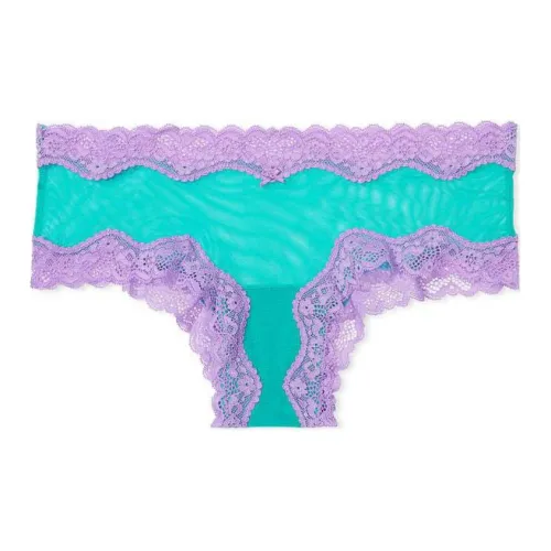 Victoria's Secret Розовый Victoria's Secret Tease MeshLace TrimCheekyPanty Нижнее белье Женские 1 упаковка Аква-зеленый