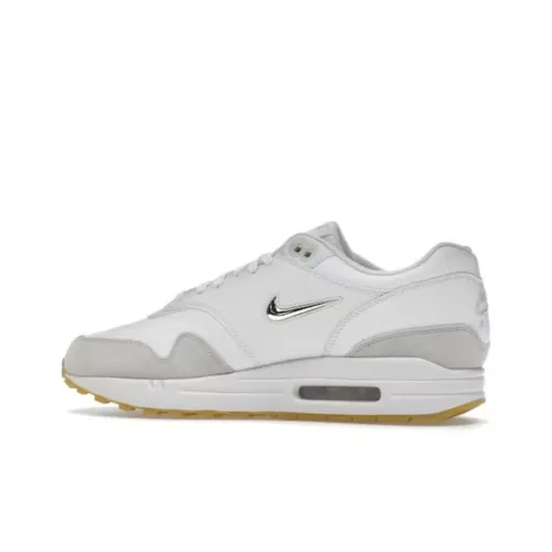 Nike Air Max 1 Амортизация Износостойкий Низкий Топ Повседневная Обувь Унисекс Серый