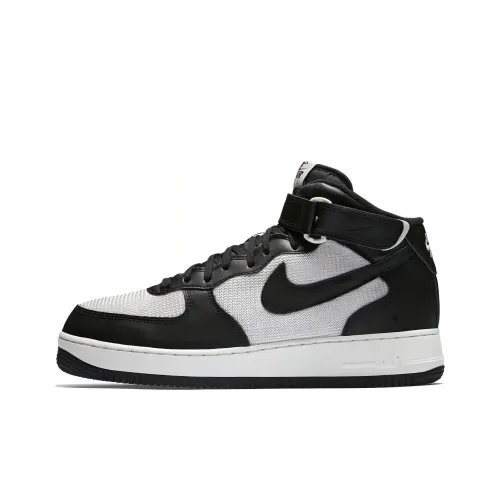 Nike Air Force 1 7 MID Топ Скейтборд Кроссовки Мужские Черно-Белые