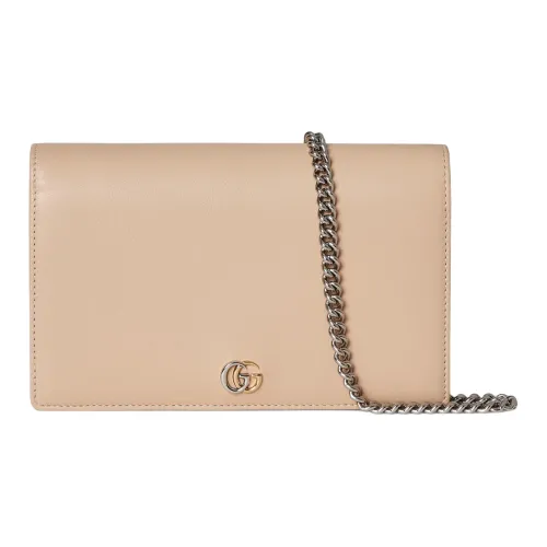 GUCCI GG Marmont Кожа Кошелек Унисекс Light Бежевый