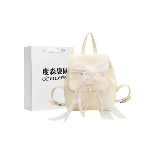 Dusen Kangaroo ПУ (полиуретан) Рюкзак Стандартный Женские Белый Серебряный Черный Синий Розовый