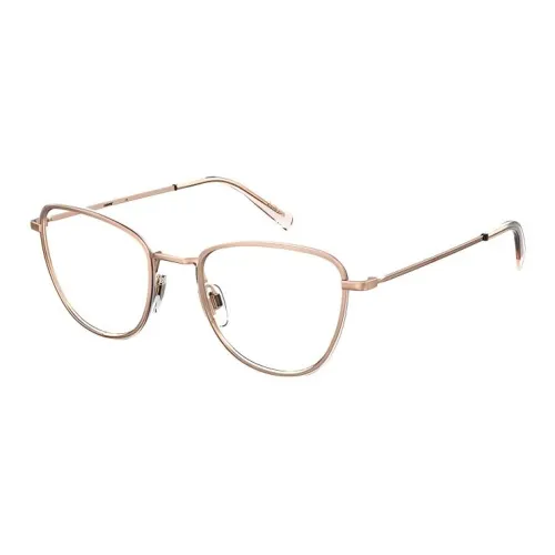 Levi's Нержавеющая сталь Нерегулярная форма Оправы для очков Женские Золото