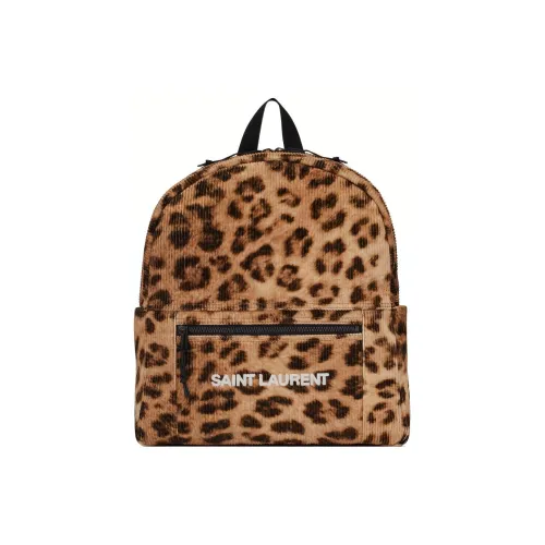 SAINT LAURENT NUX Хлопок Рюкзак Мужской Леопардовый принт