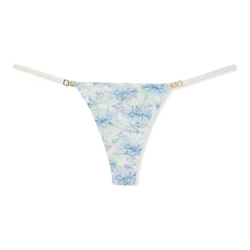 Victoria's Secret LOVE CLOUD Регулируемый STRING Стринг Panty BF Нижнее белье Женские 1 упаковка Синий Принт