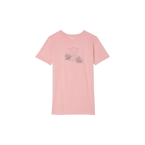 Victoria's Secret Хлопок Sleepshirt Dusk Розовый Ночная сорочка Женская Nightfall Pink