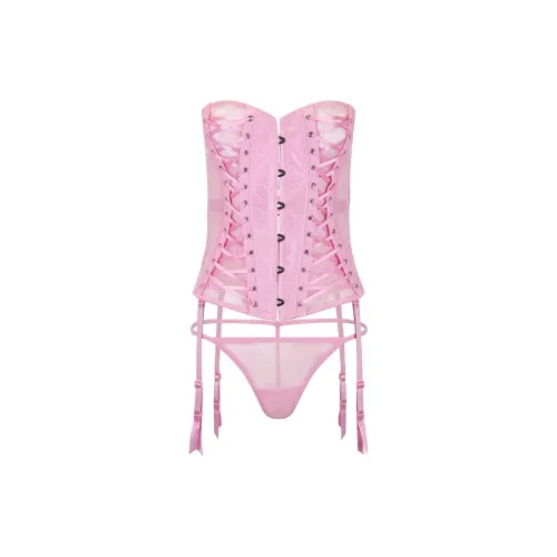 Victoria's Secret ADORE ME Nikita CORSET Розовый Комплект нижнего белья Женские Розовый Розовый