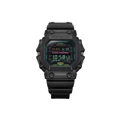 Г Shock Солнечный Кварцевый Механизм Смола Ремешок Часы Унисекс Черный Циферблат GX 56MF 1