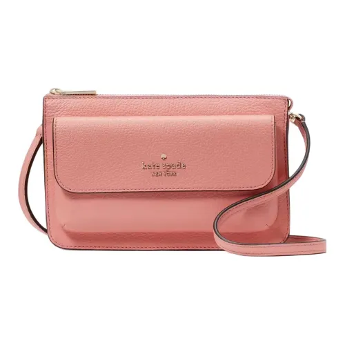 Kate Spade Leila Кожа Сумка через плечо Маленькая Женская Персиковый Розовый