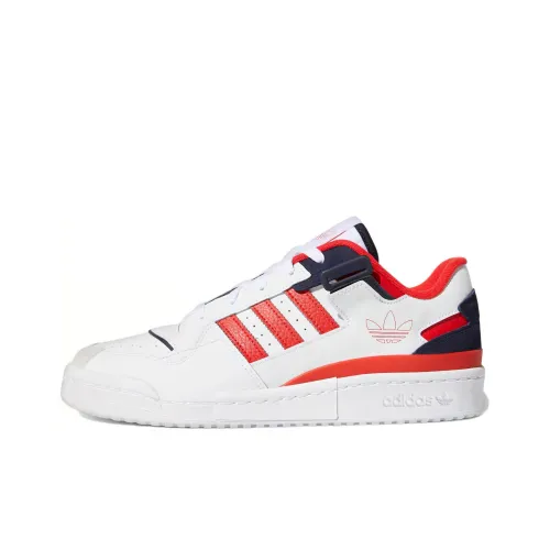 Adidas Originals FORUM Exhibit Low Скейтборд Кроссовки Унисекс Белый Красный Синий