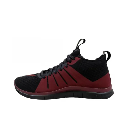 Nike Free Hypervenom 2 Slip-resistant Abrasion-resistant Lightweight MID Running Shoes Unisex Black Red Найк Free Hypervenom 2 Противоскользящий Устойчивый к истиранию Легкий MID Беговые кроссовки Унисекс Черный Красный