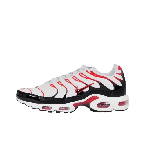 Nike Air Max Plus Износостойкий и Легкий Низкий Топ Беговые кроссовки Мужские Черные Красные