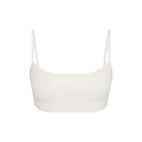 SKIMS SS24 Cotton Rib Scoop Bralet Бюстгальтер Женский Marble Marble