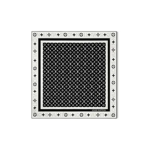 LOUIS VUITTON Шелковые шарфы Женские Черный