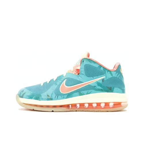 Nike Lebron 9 Low Амортизация Износостойкий MID Топ Баскетбольные Кроссовки Унисекс Синий Оранжевый