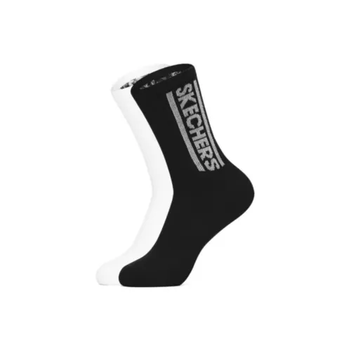 Skechers Colorful 2 упаковки черные + белые мужские носки MID до икры