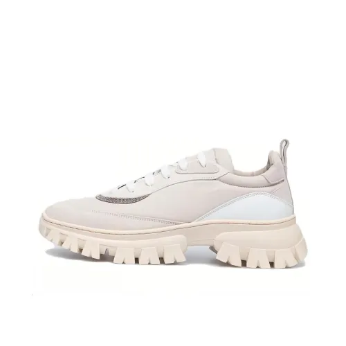 BRUNELLO CUCINELLI Низкие кроссовки для занятий спортом Женские Бежевые