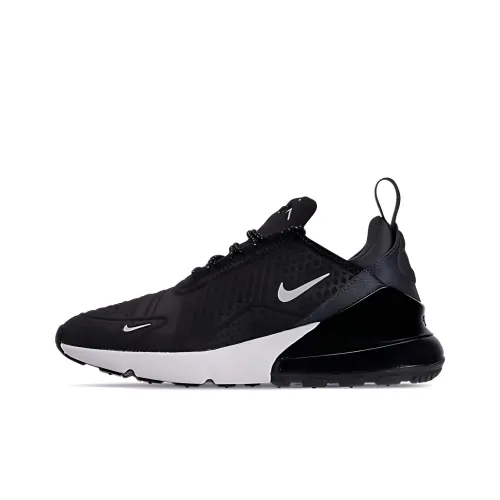 Nike Air Max 270 Дышащие Низкие Кроссовки для Бега Женские Черные Белые