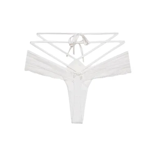 Victoria's Secret FOR LOVE LEMONS Георгин Стринг Panty Белый Трусы Женские 1 Пачка Белый