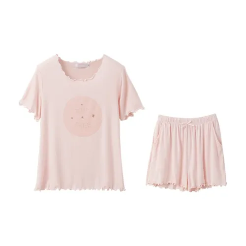 Huggy Kissy Пижамный комплект женский розовый цвет пенополиуретан