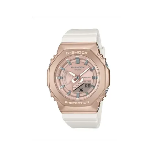 Часы SHOCK с кварцевым механизмом смоловый ремешок унисекс розовый циферблат