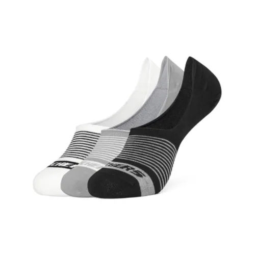 Skechers COLORFUL Белый/серый/черный Унисекс No Show Носки