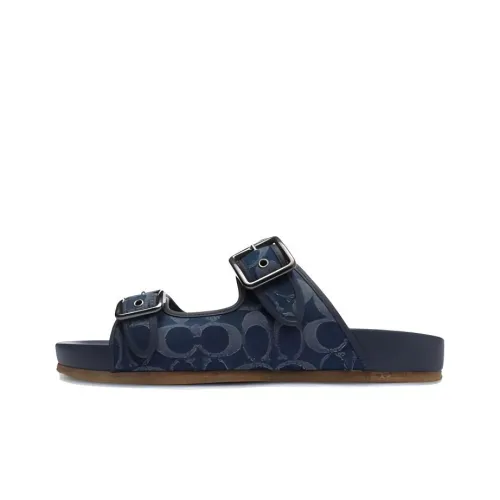 COACH Signature Chain Hobo Тихий Слипоны Мужской Синий