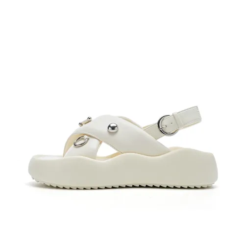 EBLAN Пляжные сандалии Бежевые Женские