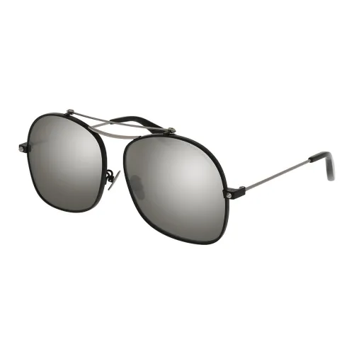 Alexander McQueen Металл Aviator Солнцезащитные очки Унисекс Черный