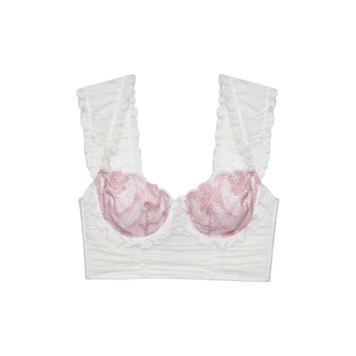 Victoria's Secret FOR LOVE LEMONS Рыжевато-коричневый Bustier GINGHAM Гардения Бюстгальтер Женские 1 шт Гардения