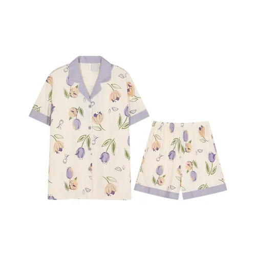 William Pajama Комплект Женский Абрикос