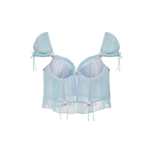 Victoria's Secret FOR LOVE LEMONS Ellery Bustier Синий Корректирующее белье Женские Синий