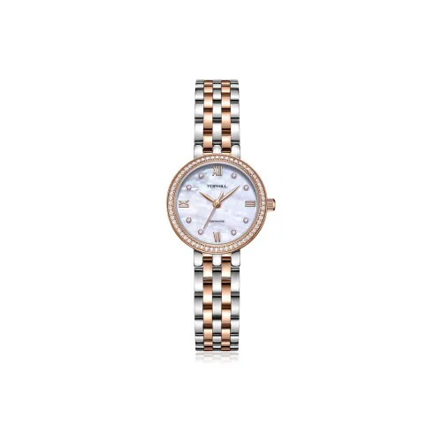 TOPHILL Кварцевый механизм Часы Женские Серебристый циферблат