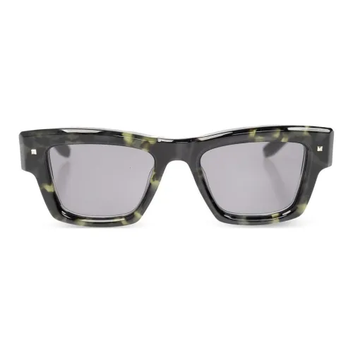 Valentino Квадратные Солнцезащитные Очки Женские Черные