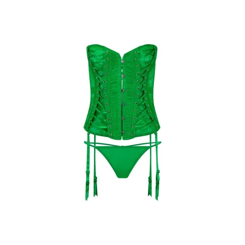 Victoria's Secret ADORE ME Nikita CORSET Зеленый Комплект нижнего белья Женские Зеленый Зеленый